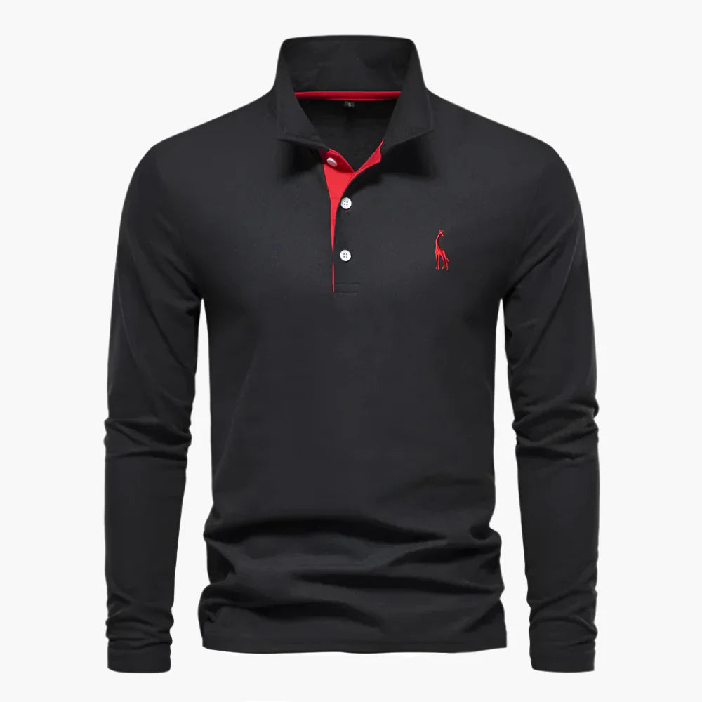 Herren Langarm Poloshirt – Klassischer Look für Freizeit und Business