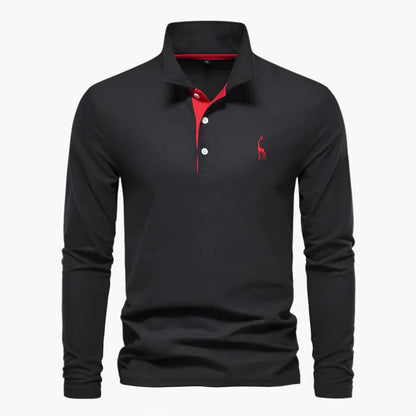 Herren Langarm Poloshirt – Klassischer Look für Freizeit und Business