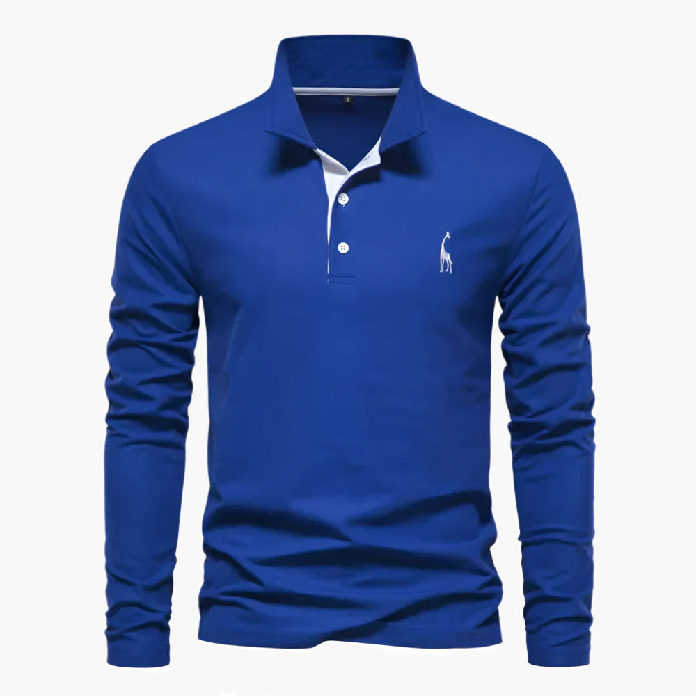 Herren Langarm Poloshirt – Klassischer Look für Freizeit und Business