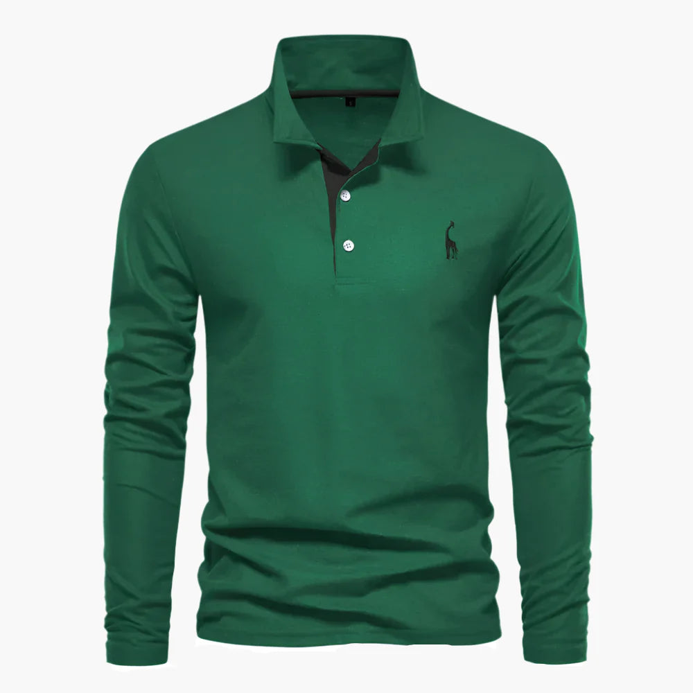 Herren Langarm Poloshirt – Klassischer Look für Freizeit und Business