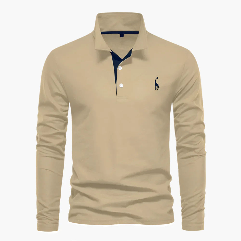 Herren Langarm Poloshirt – Klassischer Look für Freizeit und Business