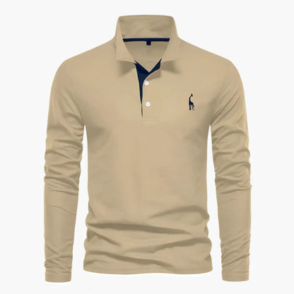 Herren Langarm Poloshirt – Klassischer Look für Freizeit und Business