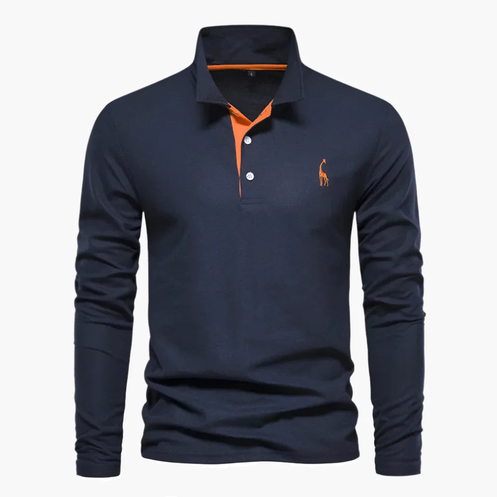 Herren Langarm Poloshirt – Klassischer Look für Freizeit und Business