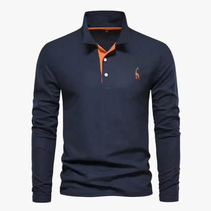 Herren Langarm Poloshirt – Klassischer Look für Freizeit und Business