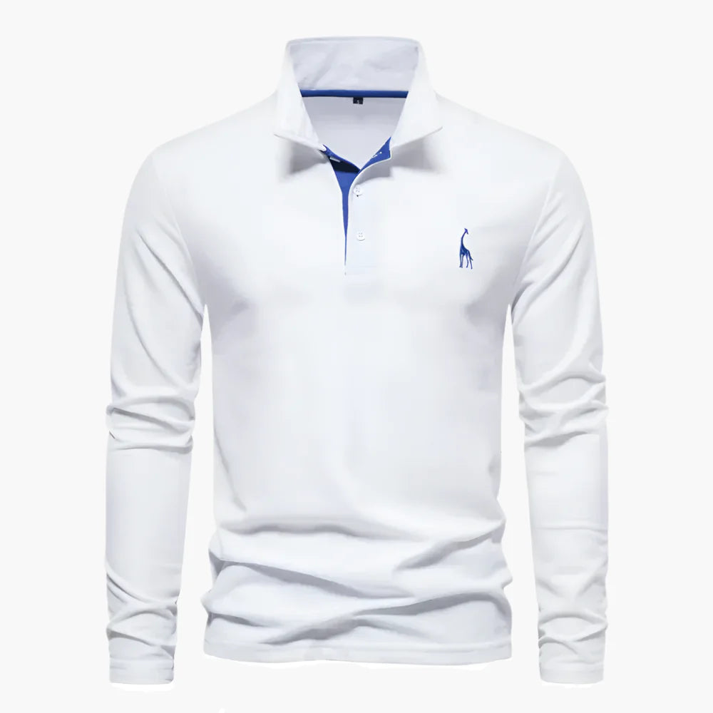 Herren Langarm Poloshirt – Klassischer Look für Freizeit und Business