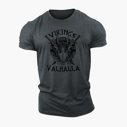 Herren T-Shirt Wikinger Valhalla – Vintage Print, Mythologie, Freizeit & Festival