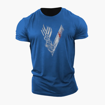 Herren T-Shirt Viking Warrior – Wikinger 3D Motiv, Fitness & Alltag, Statement-Style