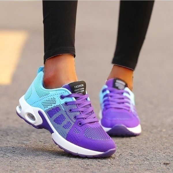 Damen Sneaker Sportliche Freizeitschuhe Komfort Atmungsaktiv Alltag