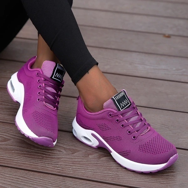 Damen Sneaker Sportliche Freizeitschuhe Komfort Atmungsaktiv Alltag