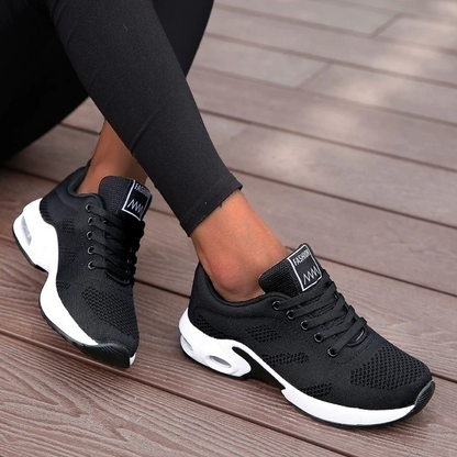 Damen Sneaker Sportliche Freizeitschuhe Komfort Atmungsaktiv Alltag