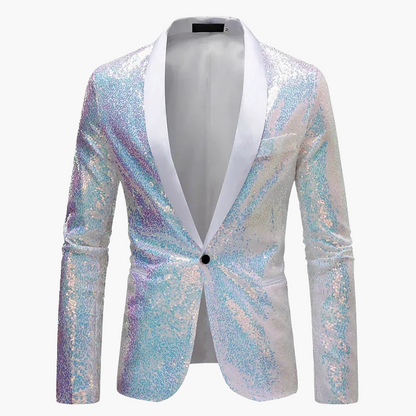 Herren Smoking Sakko mit Pailletten – Eleganter Party- und Event-Blazer