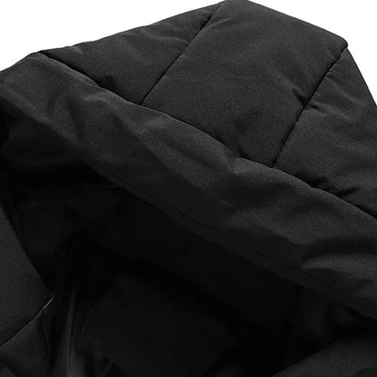 Herren Steppjacke mit Kapuze und Reißverschlusstaschen
