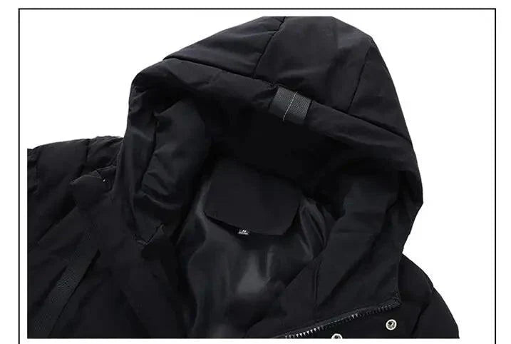 Herren Winter Steppmantel – Eleganter Langer Parka für kalte Tage