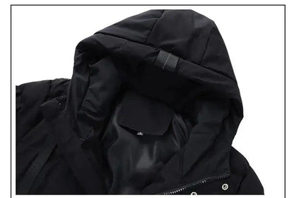 Herren Winter Steppmantel – Eleganter Langer Parka für kalte Tage