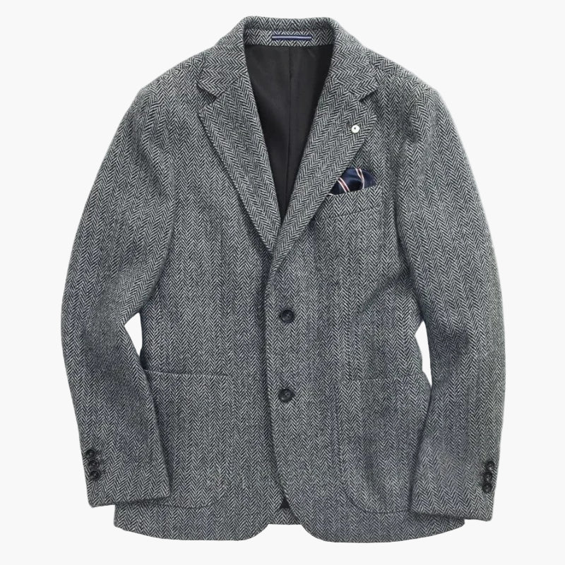 Herren Sakko im Hahnentritt-Muster – Eleganter Business- und Freizeitblazer