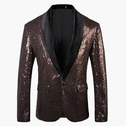 Herren Smoking Sakko mit Pailletten – Eleganter Party- und Event-Blazer