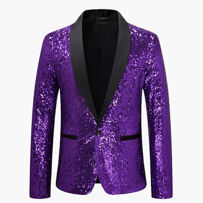 Herren Smoking Sakko mit Pailletten – Eleganter Party- und Event-Blazer
