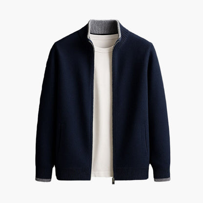 Herren Strickjacke mit Reißverschluss – Moderner Komfort und Eleganz für Business & Freizeit